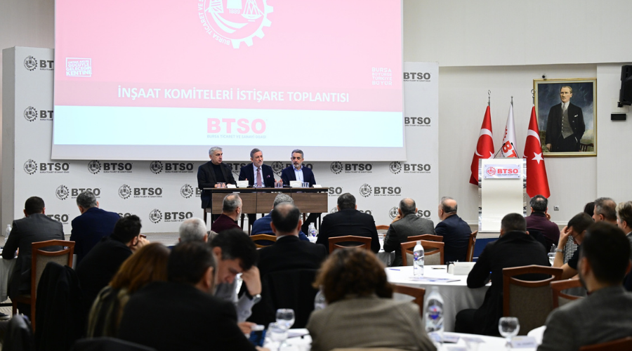 BTSO Meslek Komiteleri İnşaat Sektörünün Nabzını Tuttu