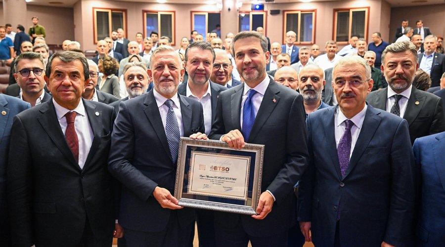 Enerji ve Tabii Kaynaklar Bakanı Alparslan Bayraktar BTSO Meclisinin Konuğu Oldu