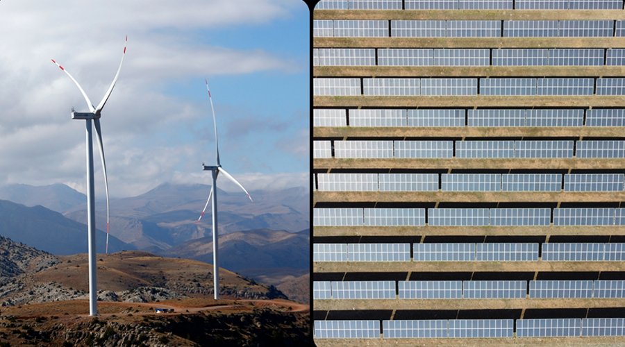 Rüzgar ve Güneşin Elektrik Üretim Kapasitesinde Rekor Artış